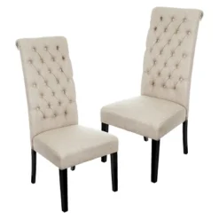 Set Of 2 Leorah Tall Back Tufted Dining Chair - Christopher Knight Home -Furniture Haven Sales GUEST 6becc50f 924f 4a06 929b 22b34e870eb5