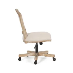 Scilley French Country Upholstered Swivel Office Chair - Christopher Knight Home -Furniture Haven Sales GUEST 6f2b76f8 aa3e 4242 903a 3105a1048275