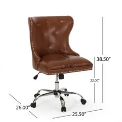 Bedell Contemporary Tufted Swivel Office Chair - Christopher Knight Home -Furniture Haven Sales GUEST 72598c80 17ba 4564 97e0 2e945c3aec64