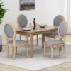 Set Of 4 Phinnaeus French Country Fabric Dining Chairs Light Gray/Natural - Christopher Knight Home -Furniture Haven Sales GUEST 753c6eaa 5c1c 403c 9b7f 2a71e0d5a792