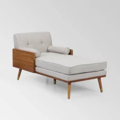 Fortas Mid-Century Modern Chaise Lounge - Christopher Knight Home -Furniture Haven Sales GUEST 75e9fe66 4d68 4828 b772 8b0b338057fe