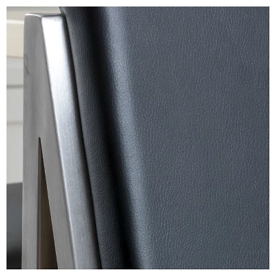 Set Of 2 29.50" Vasilus Bonded Leather Barstool - Christopher Knight Home 5 Set Of 2 29.50" Vasilus Bonded Leather Barstool - Christopher Knight Home - Image 3