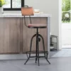 Clarkson Modern Industrial Adjustable Barstool Natural/Black - Christopher Knight Home -Furniture Haven Sales GUEST 7bdf8bba 65c9 4f5b 97ce c3010efdc243
