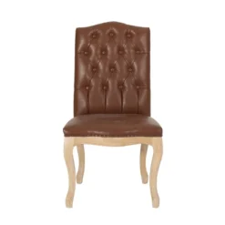 2pk Shylo Contemporary Faux Leather Dining Chairs - Christopher Knight Home