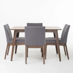 5pc Kwame Rectangular Dining Set - Christopher Knight Home -Furniture Haven Sales GUEST 871cbd9b 9363 4ff1 b794 0edff9657a46