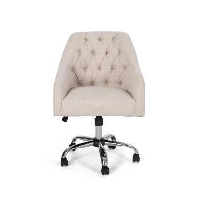 Barbour Tufted Home Office Chair With Swivel Base - Christopher Knight Home 9 Barbour Tufted Home Office Chair With Swivel Base - Christopher Knight Home - Image 7