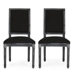 2pk Regina French Country Wood Upholstered Dining Chairs - Christopher Knight Home -Furniture Haven Sales GUEST 8d0770c4 e6a1 457f ab9e 7d7ba4c22f00
