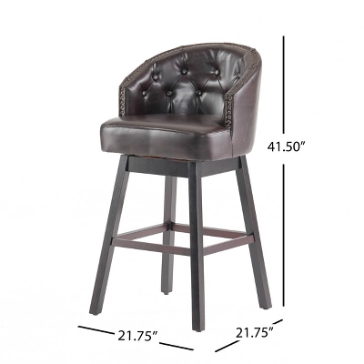 Set Of 2 30.5" Ogden Barstool - Christopher Knight Home 9 Set Of 2 30.5" Ogden Barstool - Christopher Knight Home - Image 7
