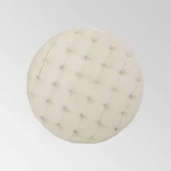 Orla Modern Glam Round Ottoman - Christopher Knight Home -Furniture Haven Sales GUEST 943e99c1 c1dd 48ca 9b63 b158653e9325