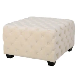 Piper Tufted Square Ottoman Bench - Christopher Knight Home -Furniture Haven Sales GUEST 94dfda1d bb05 4426 be00 cd0cfdc6405e