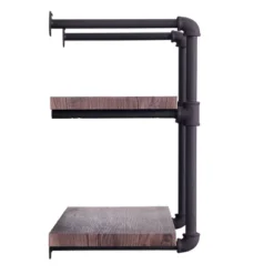Tarian Industrial Wall-Mounted Shelf Dark Brown - Christopher Knight Home -Furniture Haven Sales GUEST 95cfff41 1411 4e59 b399 45fcecc26737