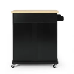 Batavia Contemporary Kitchen Cart With Wheels - Christopher Knight Home -Furniture Haven Sales GUEST 98283c4f 89fc 4d65 86cb 29f6def10b93