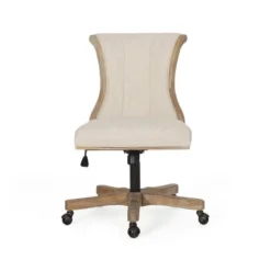 Coulee Contemporary Fabric Upholstered Roll Back Swivel Office Chair - Christopher Knight Home -Furniture Haven Sales GUEST 995ee28a 5993 4380 acdb 6bd573cedc25
