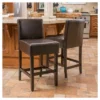 Set Of 2 26" Portman Bonded Leather Counter Height Barstool Brown - Christopher Knight Home -Furniture Haven Sales GUEST 9a9587a3 e623 41f6 bff2 dbf9faca82bd
