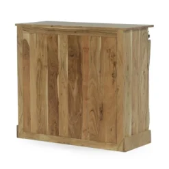 Laymon Modern Industrial Handcrafted Acacia Wood Live Edge Sideboard With Sliding Door Natural/Black - Christopher Knight Home -Furniture Haven Sales GUEST 9ba6dcbe 42ce 4e2f ac19 6739157b56ce