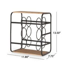 Rauser Modern Industrial 6 Bottle Tabletop Wine Rack Natural/Black - Christopher Knight Home 15 Rauser Modern Industrial 6 Bottle Tabletop Wine Rack Natural/Black - Christopher Knight Home -Furniture Haven Sales GUEST 9cabe4cf a38e 46ee 9f50 6c38d9c842fe