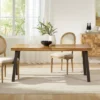 Sparta Acacia Wood Rectangle Dining Table - Dark Brown - Christopher Knight Home