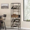 Boster Boho Industrial 21 Bottle Floor Wine Rack With Storage Natural/Black - Christopher Knight Home -Furniture Haven Sales GUEST a2e7dbe0 3700 46e2 b0c2 ae70cde1ab47
