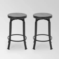 Set Of 2 Skyla Modern Industrial Swivel Counter Height Barstool - Christopher Knight Home -Furniture Haven Sales GUEST a73d5f1a 0f8d 4b1b 9e38 1537e96ff493