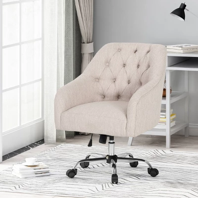 Barbour Tufted Home Office Chair With Swivel Base - Christopher Knight Home 3 Barbour Tufted Home Office Chair With Swivel Base - Christopher Knight Home