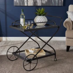 Perley Traditional Bar Cart - Christopher Knight Home