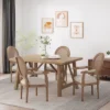Set Of 4 Judith French Country Wood And Cane Upholstered Dining Chairs - Christopher Knight Home -Furniture Haven Sales GUEST abc1d2a7 3fb3 4c14 a724 987881cec134