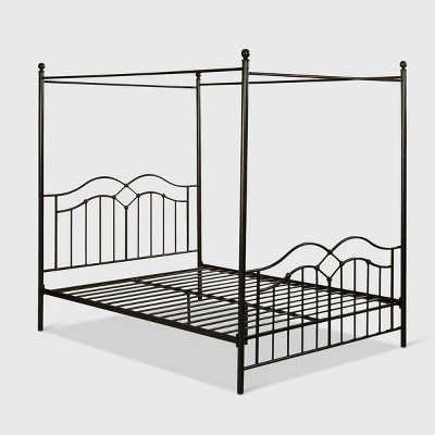 Queen Earhart Traditional Iron Canopy Bed - Christopher Knight Home 6 Queen Earhart Traditional Iron Canopy Bed - Christopher Knight Home - Image 4