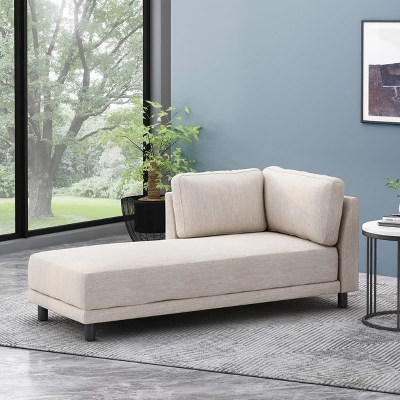 Hyland Contemporary Fabric Upholstered Chaise Lounge - Christopher Knight Home 2 Hyland Contemporary Fabric Upholstered Chaise Lounge - Christopher Knight Home
