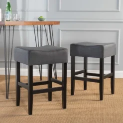 Set Of 2 Portman Backless Counter Height Barstools - Christopher Knight Home
