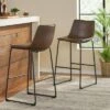 Set Of 2 30" Cedric Faux Leather Barstool Vintage Brown - Christopher Knight Home -Furniture Haven Sales GUEST b6500903 e28b 4c15 ae68 1c423fb90279