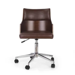 Rhine Mid-Century Modern Upholstered Swivel Office Chair - Christopher Knight Home -Furniture Haven Sales GUEST b694acc5 f3c3 45e2 acbc 9206b7714c67