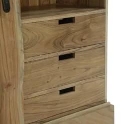 Laymon Modern Industrial Handcrafted Acacia Wood Live Edge Sideboard With Sliding Door Natural/Black - Christopher Knight Home -Furniture Haven Sales GUEST b7b1912c 8575 49d6 83ac b18ffb10680f