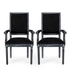 Set Of 2 Maria French Country Wood Upholstered Dining Chairs - Christopher Knight Home -Furniture Haven Sales GUEST b846655e 5e6c 4691 b422 7cf95456cb40