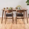5pc Anise 59" Dining Set Walnut/Dark Brown - Christopher Knight Home -Furniture Haven Sales GUEST b9936d74 1b62 4dec 847f 0485cf8cfdcc