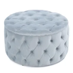 Zelfa New Velvet Ottoman - Christopher Knight Home -Furniture Haven Sales GUEST ba394fe2 3c0c 4e5e b199 ec31ef117b20