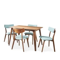 5pc Megann Mid Century Wood Dining Set - Christopher Knight Home -Furniture Haven Sales GUEST bb020033 2b23 4fb3 8ea6 194a31d6dc86