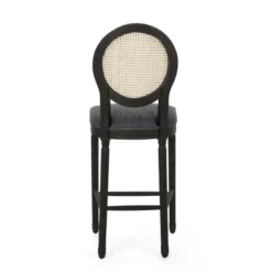 2pc Govan French Country Wooden Counter Height Barstools With Upholstered Seating Charcoal/Black - Christopher Knight Home -Furniture Haven Sales GUEST bbd5cc2e 5efa 42a4 a79f 9973bde63a0a