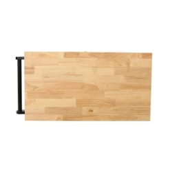 Byway Contemporary Kitchen Cart With Wheels Black/Natural - Christopher Knight Home -Furniture Haven Sales GUEST be9dc938 e360 4e7d b67f d79f3a6dc9a0