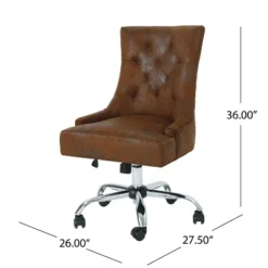 Americo Home Office Desk Chair - Christopher Knight Home -Furniture Haven Sales GUEST c2386e49 c56b 4876 989c b121ca23d62a