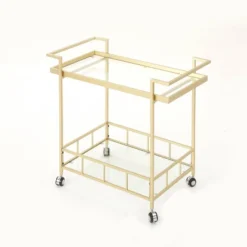 Ambrose Industrial Bar Cart - Christopher Knight Home -Furniture Haven Sales GUEST c2724277 8b12 4437 bec3 e35f69890deb
