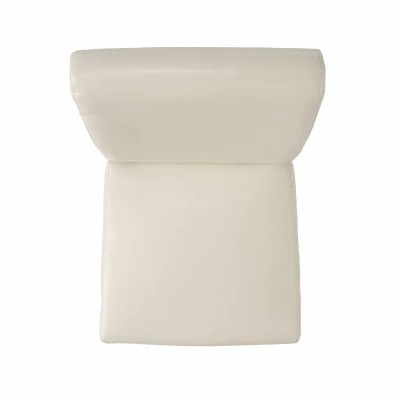 Set Of 2 Lisette Leather 25" Counter Height Barstool Ivory - Christopher Knight Home 6 Set Of 2 Lisette Leather 25" Counter Height Barstool Ivory - Christopher Knight Home - Image 4