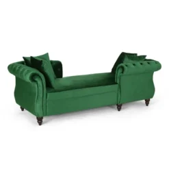 Houck Modern Glam Tufted Velvet Tete-A-Tete Chaise Lounge With Accent Pillows - Christopher Knight Home -Furniture Haven Sales GUEST c481f697 d99b 4239 bbbb 292344f2926e