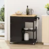 Telfair Kitchen Cart With Wheels - Christopher Knight Home 1 Telfair Kitchen Cart With Wheels - Christopher Knight Home -Furniture Haven Sales GUEST c5f495d7 6a90 4722 b49f a14c7f5463c8
