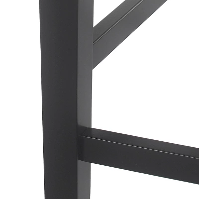 2pc Benner Farmhouse Upholstered Wood Counter Height Barstools Black - Christopher Knight Home 11 2pc Benner Farmhouse Upholstered Wood Counter Height Barstools Black - Christopher Knight Home - Image 9