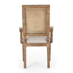 7pc Chatau Farmhouse Fabric Upholstered Wood And Cane Dining Set - Christopher Knight Home -Furniture Haven Sales GUEST cda7ee05 fc55 4495 a4e6 453ef6a98847