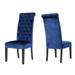 Set Of 2 Leorah Tall Back Tufted Dining Chair - Christopher Knight Home -Furniture Haven Sales GUEST d32a2703 7938 4ab3 9d82 51fac1b1b041