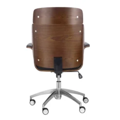 Cannonade Mid-Century Modern Swivel Office Chair Black/Walnut - Christopher Knight Home 18 Cannonade Mid-Century Modern Swivel Office Chair Black/Walnut - Christopher Knight Home -Furniture Haven Sales GUEST d3571412 6501 49de 8b79 d2461f481ce2
