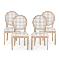 Set Of 4 Phinnaeus French Country Fabric Dining Chairs - Christopher Knight Home -Furniture Haven Sales GUEST d4996a88 c579 480d 98d3 ce82d71e6581