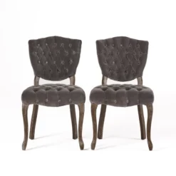 Bates Tufted Dining Chair Set 2ct - Christopher Knight Home -Furniture Haven Sales GUEST d70f4a00 fed1 49d2 b155 b13f8cb7edba