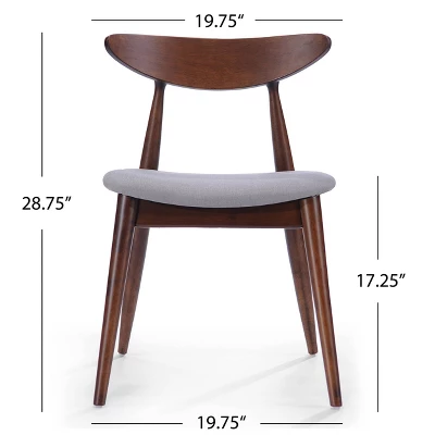 Set Of 2 Barron Dining Chair Light Gray - Christopher Knight Home 9 Set Of 2 Barron Dining Chair Light Gray - Christopher Knight Home - Image 7